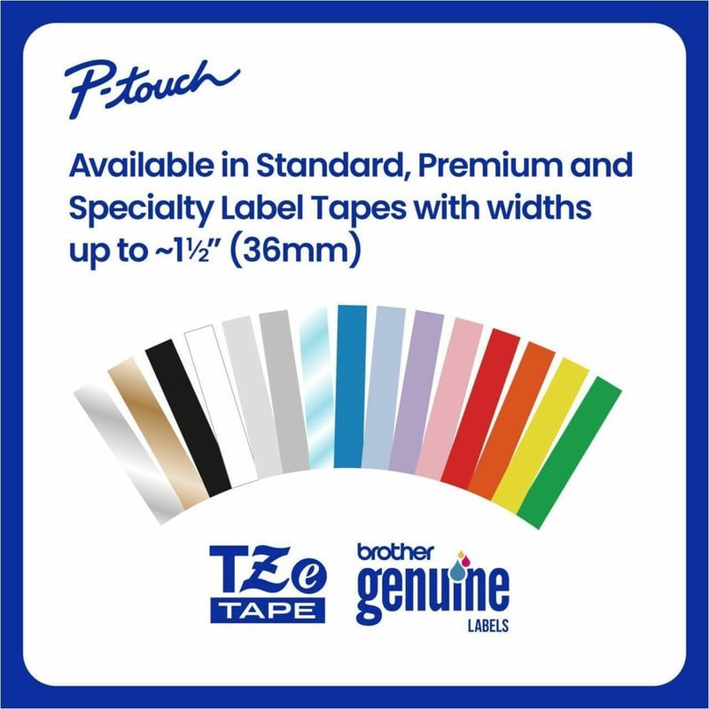 Brother Genuine P-touch TZe131 BK on CLR Label Tape, Laminated, 12mmX8m - Thumbnail 5