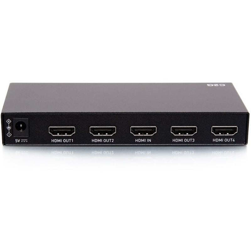 C2G 4-Port HDMI Distribution Amplifier Splitter - 4K 60Hz - Thumbnail 5
