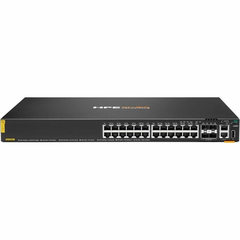 HPE ANW 6200F 24G C4 4SFP+370W SW IN EN PL-WB - Thumbnail 2