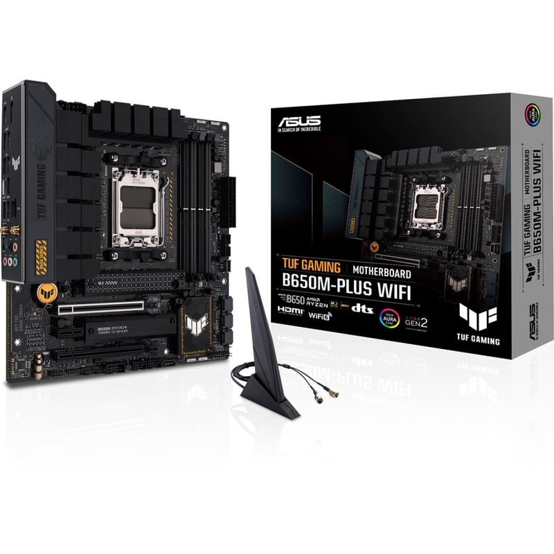 TUF GAMING B650M-PLUS WIFI Gaming Desktop Motherboard - AMD B650 Chipset - Socket AM5 - Micro ATX - Thumbnail 4