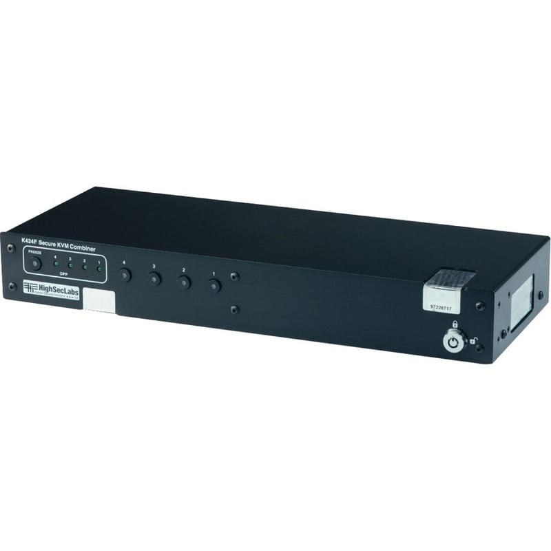Kramer K424F HighSecLabs Secure 4-Port, Dual-Display, DVI-D KVM Combiner - Thumbnail 2