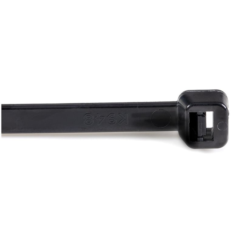 StarTech.com 10"(25cm) Cable Ties, 2-5/8"(68mm) Dia, 50lb(22kg) Tensile Strength, Nylon Self Locking Ties, UL Listed, 1000 Pack, Black - Thumbnail 4