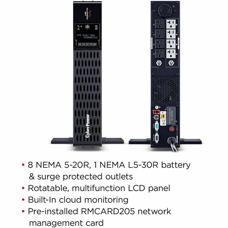 CyberPower PR3000RT2UC New Smart App Sinewave UPS Systems - Thumbnail 2