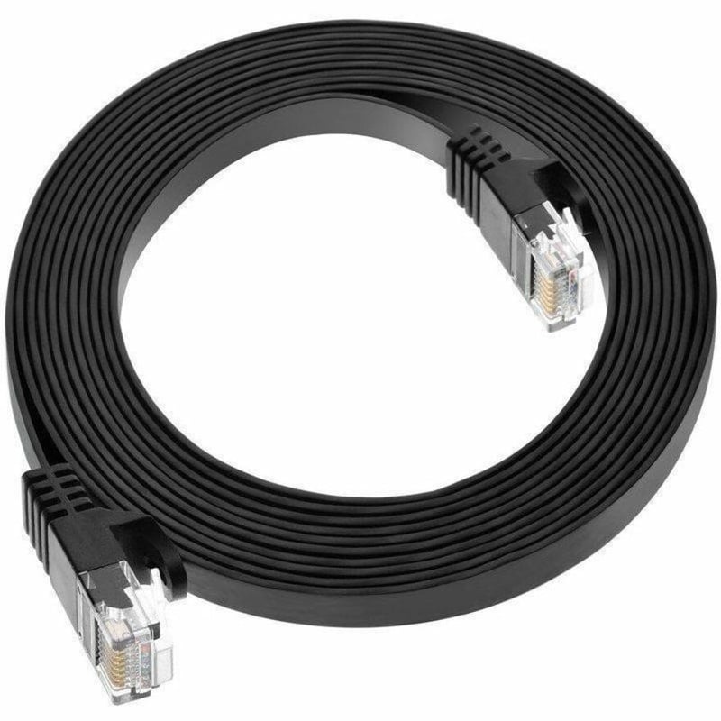 CAT6 PATCH CABLE FLAT DESIGN_10FT BLACK - Thumbnail 4