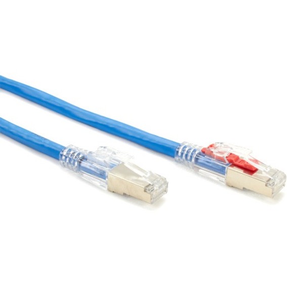Black Box CAT6A 650-MHz Locking Snagless Patch Cable S/FTP CM PVC BL 7FT - Thumbnail 5