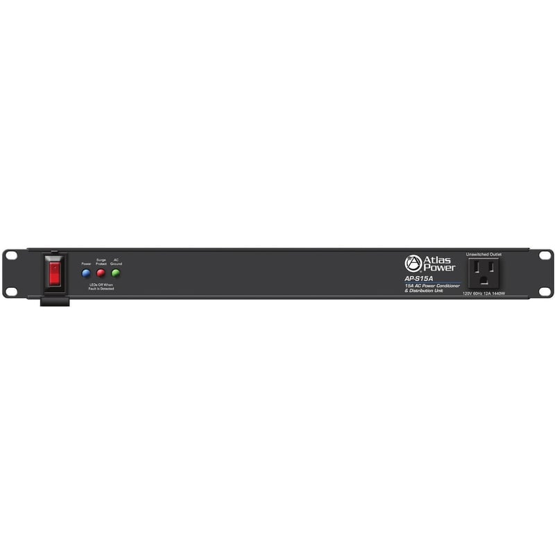 AtlasIED 15A Power Conditioner and Distribution Unit with IEC Power Cord - Thumbnail 1
