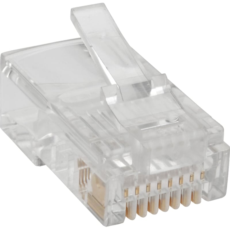Tripp Lite by Eaton RJ45 Modular Connector for Round Stranded UTP Conductor 4-Pair Cat5e, 100 Pack - Thumbnail 3