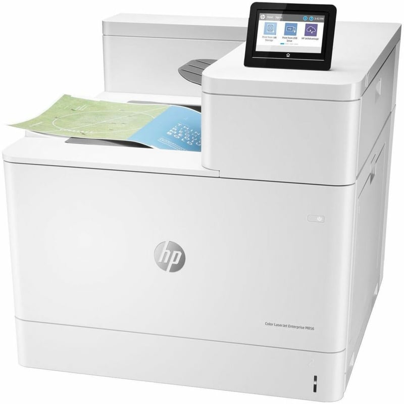 HP M856 M856dn Desktop Laser Printer - Color - Thumbnail 1
