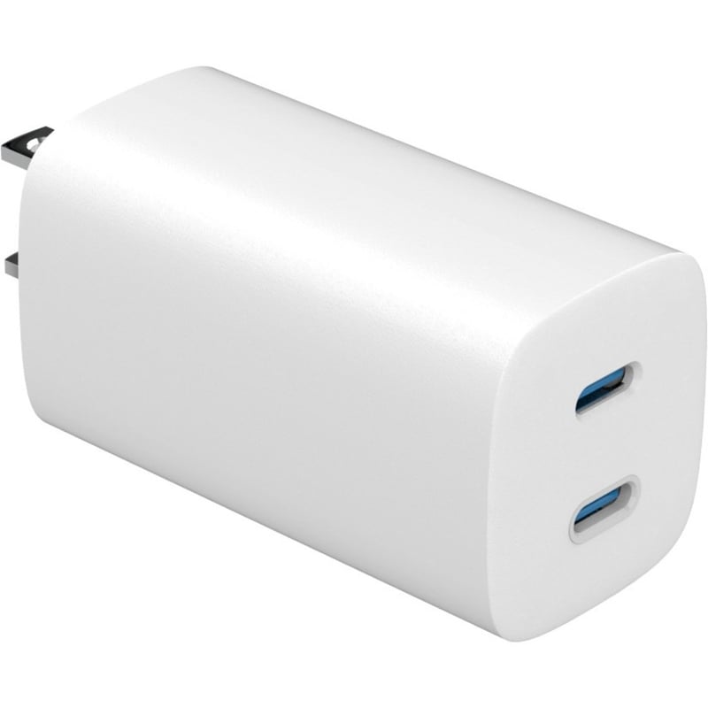 4XEM 65W GaN Wall Charger Dual USB-C - White - Thumbnail 1