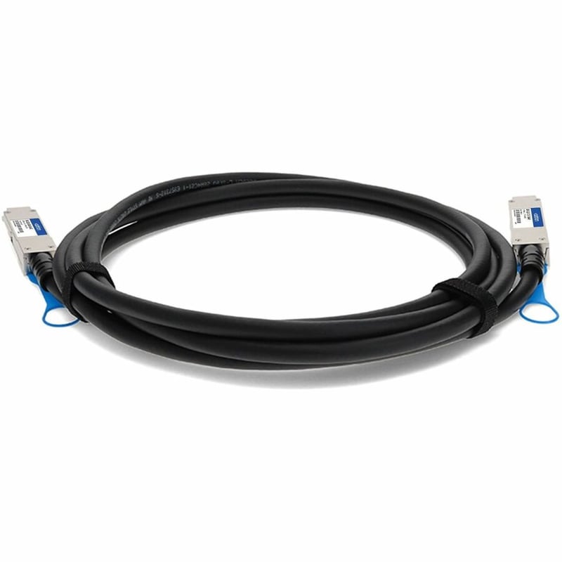AddOn Dell DAC-Q28-100G-5M Compatible TAA Compliant 100GBase-CU QSFP28 to QSFP28 Direct Attach Cable (Passive Twinax, 5m) - Thumbnail 4