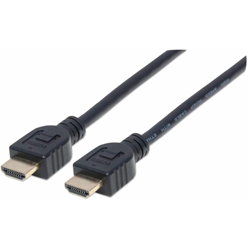 Manhattan In-wall CL3 High Speed HDMI Male to Male Cable with Ethernet, Black, 3 ft - Thumbnail 1