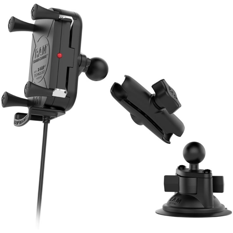 RAM Mounts Tough-Charge Waterproof Wireless Charging Suction Cup Mount - Thumbnail 3