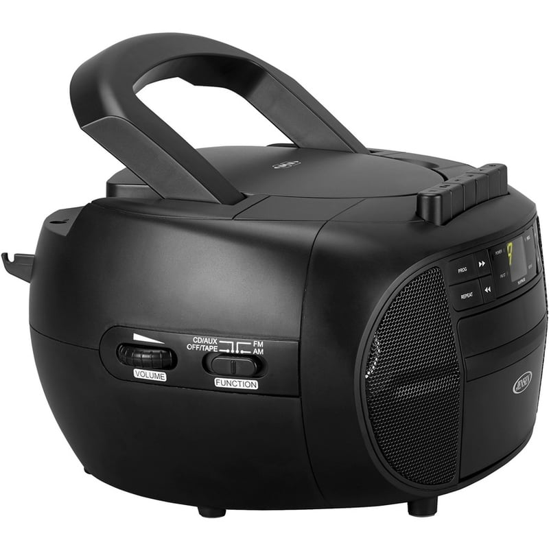 JENSEN CD-550 Portable Stereo Cassette Recorder & CD Player with AM/FM Radio - Thumbnail 4