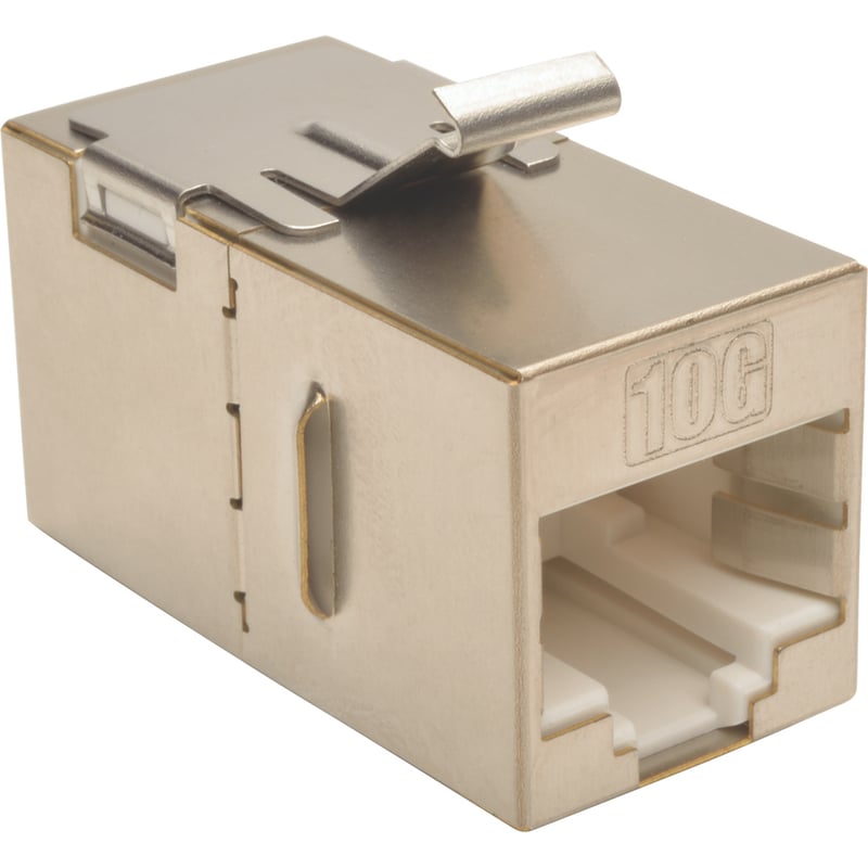 Tripp Lite by Eaton Cat6a Straight-Through Modular Shielded In-Line Snap-In Coupler (RJ45 F/F) TAA - Thumbnail 2