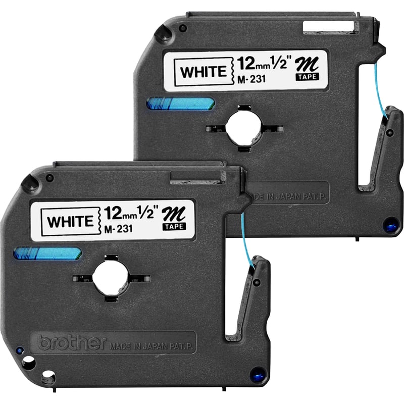 Brother P-touch Nonlaminated M Tape Value Pack - Thumbnail 3
