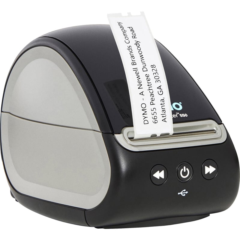 Dymo LabelWriter 550 Direct Thermal Printer - Monochrome - Label Print - USB - USB Host - Black - Thumbnail 1