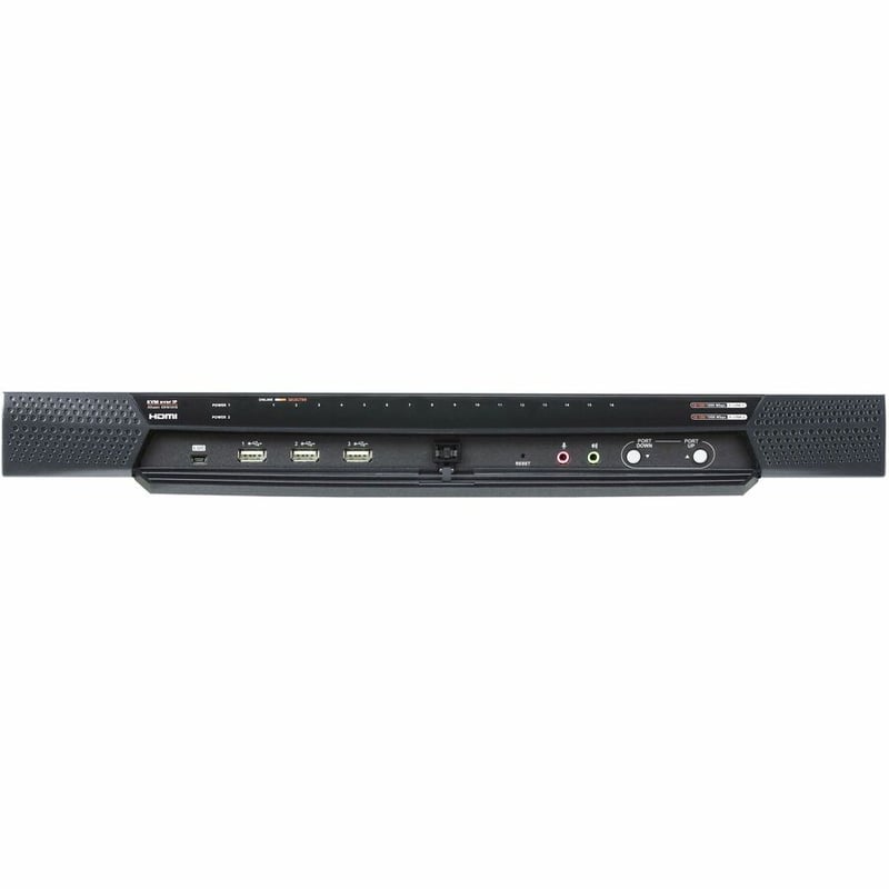 ATEN 1-Local/4-Remote Shared Access 16-Port Multi-Interface Cat 5 KVM over IP Switch - TAA - Thumbnail 2