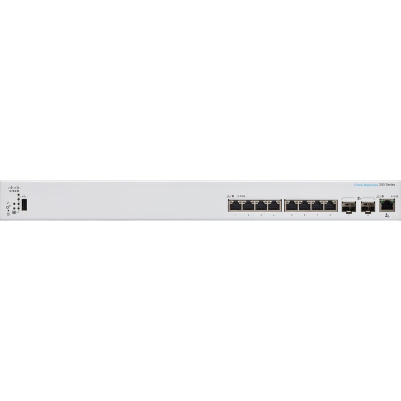 CBS350 MANAGED 8-PORT 10GE, 2X10G SFP+ SHARED REMANUFACTURED - Thumbnail 1