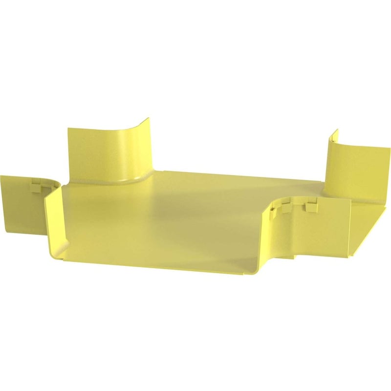 Panduit FiberRunner 4-Way Cross Fitting, 12x4, Yellow - Thumbnail 3