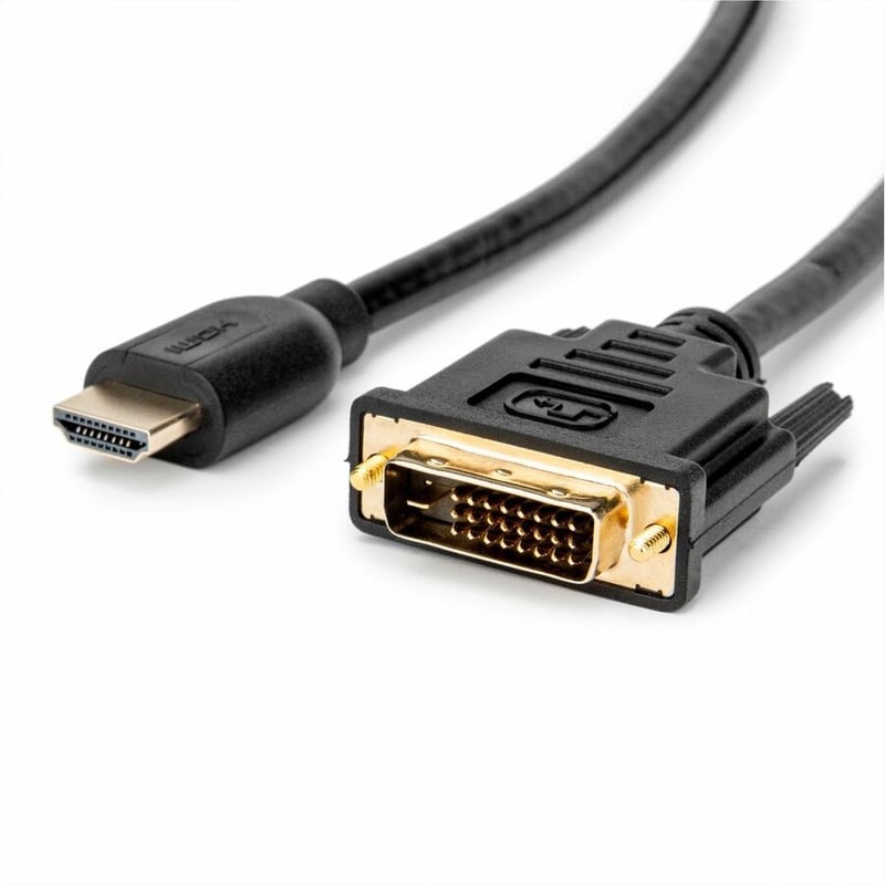 Rocstor Premium HDMI to DVI-D Cable - M/M - 6 ft - 1 x DVI-D Male - 1 x Male HDMI - Thumbnail 5