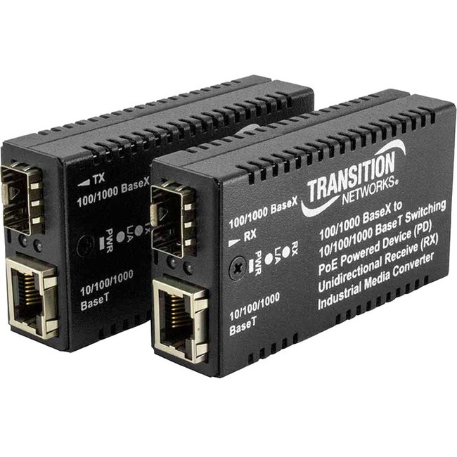 Mini Gigabit Ethernet Unidirectional Media Converter 10/100/1000Base-T Port to 100/1000Base-X Port