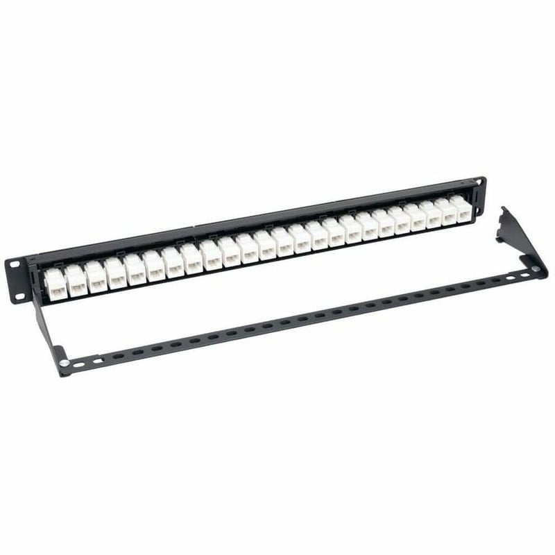 Tripp Lite by Eaton 24-Port 1U Rack-Mount Cat6a Feedthrough Patch Panel RJ45 Ethernet - Thumbnail 4