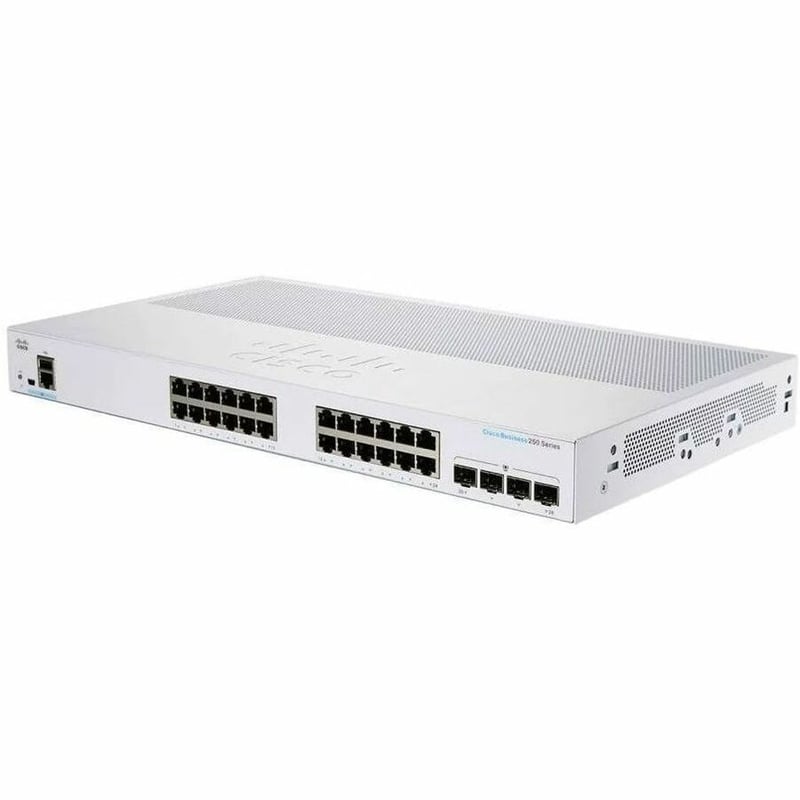 CBS250 SMART 24-PORT GE, FULL POE, 4X10G SFP+ REMANUFACTURED - Thumbnail 1