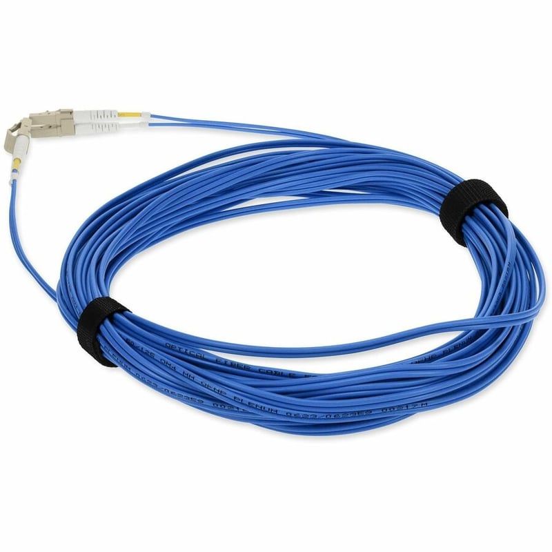 AddOn 3m LC to LC Blue OM4 Duplex OFNP (Plenum-Rated) Fiber Patch Cable - Thumbnail 3
