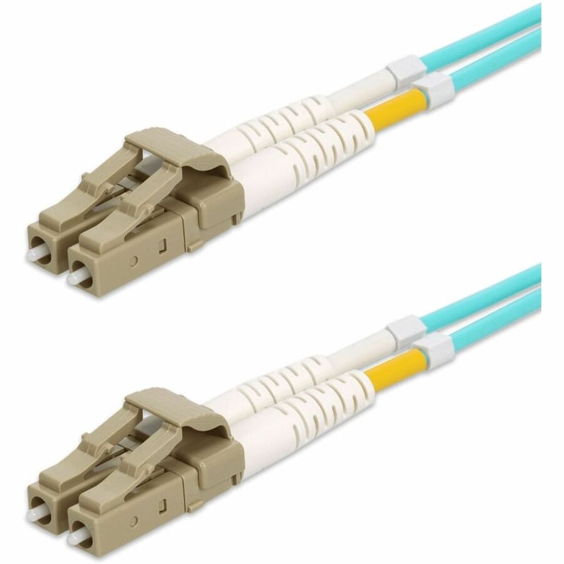 AddOn 60m LC (Male) to LC (Male) Aqua OM4 Duplex Fiber OFNR (Riser-Rated) Patch Cable - Thumbnail 2