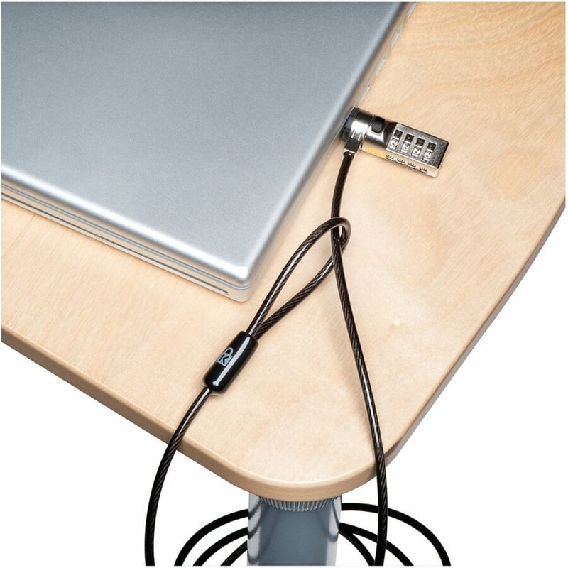 SERIALIZED COMBINATION LAPTOP LOCK WITH PRESET CODE T-BAR TAA - Thumbnail 4