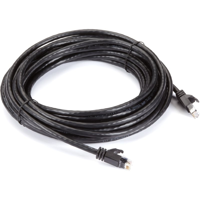 Black Box CAT6A 500-MHz STR Patch Cable Slim Molded Snagless Boot - UTP, CM PVC, BK, 25FT - Thumbnail 2