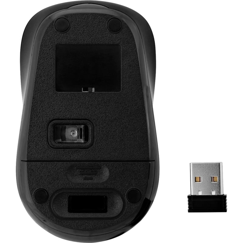 V7 4-Button Wireless Optical Mouse with Adjustable DPI - Black - Thumbnail 4