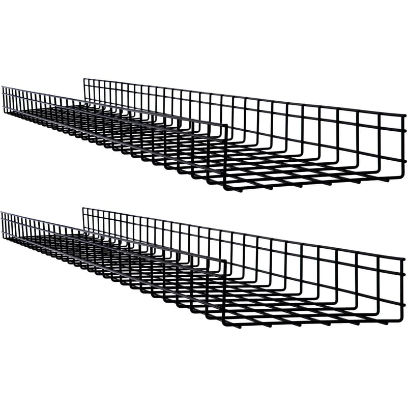 Tripp Lite by Eaton Wire Mesh Cable Tray - 300 x 100 x 1500 mm (12 in. x 4 in. x 5 ft.), 2-Pack - Thumbnail 1