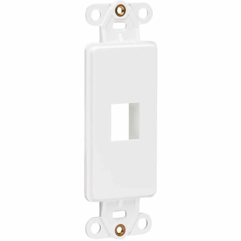 Tripp Lite by Eaton Center Plate Insert Decora Vertical 1-Port for A/V VoIP Ethernet - Thumbnail 1