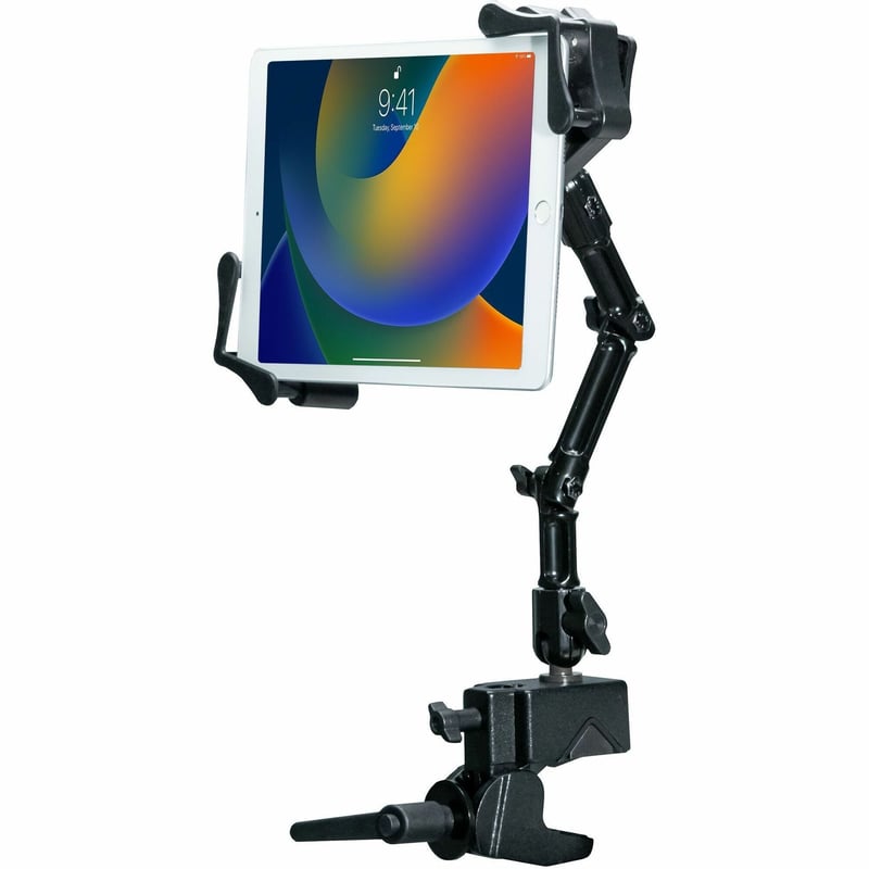 CTA Digital Custom Flex Desk Clamp Mount for 7-14 Inch Tablets, including iPad 10.2-inch (7th/ 8th/ 9th Generation) - Thumbnail 1