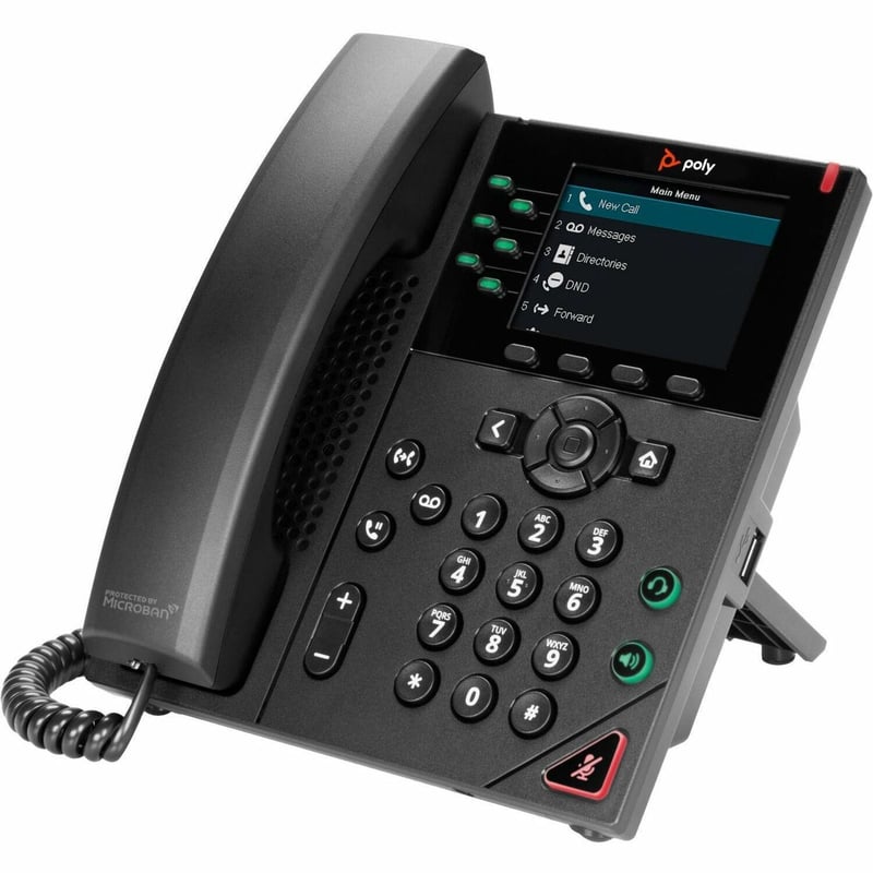 HP POLY VVX 350 6-IP PH POE-E - Thumbnail 1