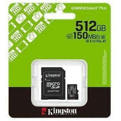 512GB MICROSDXC CANVAS SELECT PLUS GEN3 150MB/S A1 CARD + ADAPTER - Thumbnail 3