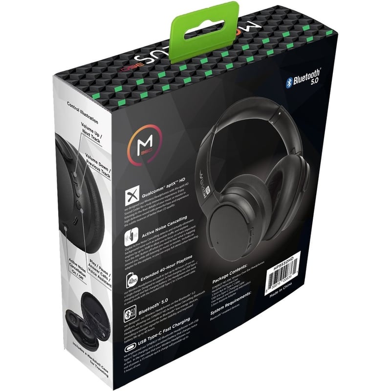 MORPHEUS 360 SYNERGY HD WIRELESS NOISE CANCELLING HEADPHONES BLUETOOTH HEADSET - Thumbnail 4