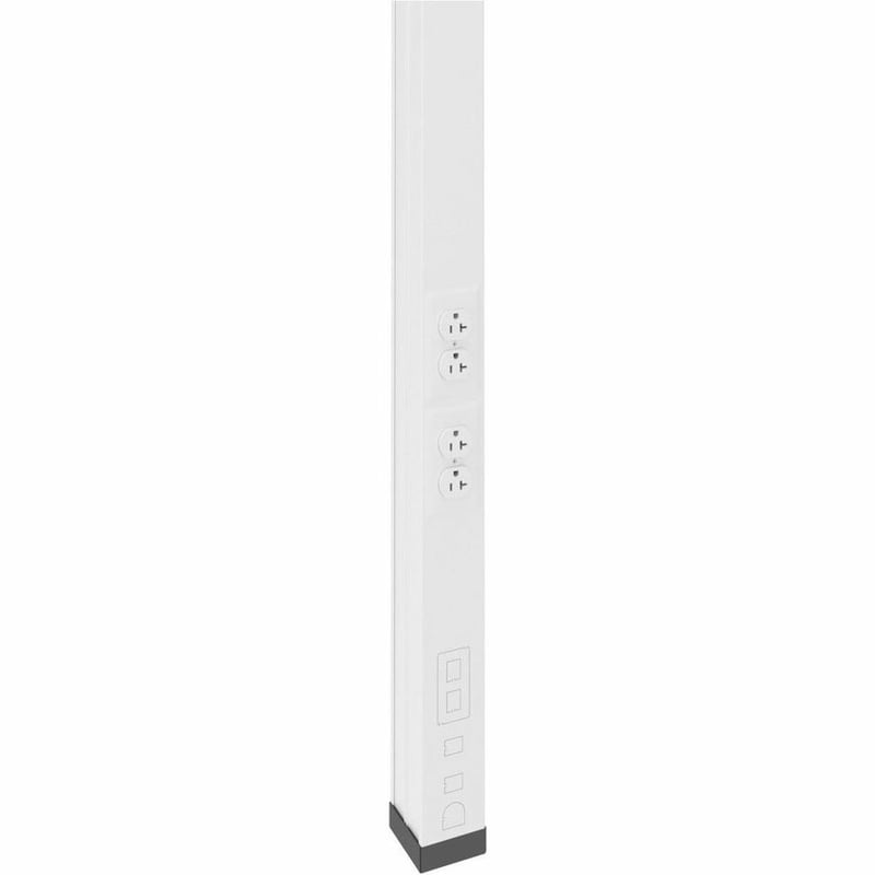 Wiremold 30TP Series Steel Tele-Power Pole (White) - Thumbnail 2