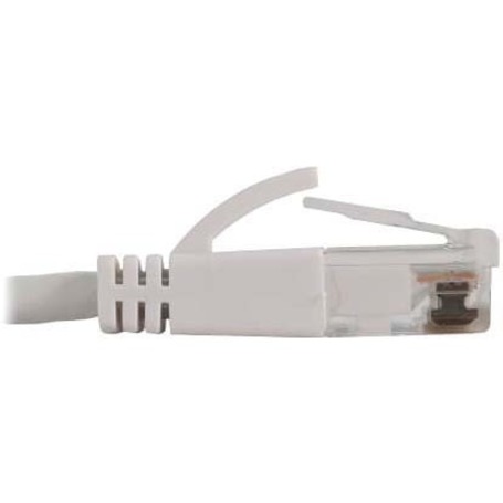 Eaton Tripp Lite Series Cat6a 10G Snagless Molded Slim UTP Ethernet Cable (RJ45 M/M), PoE, White, 7 ft. (2.1 m) - Thumbnail 2
