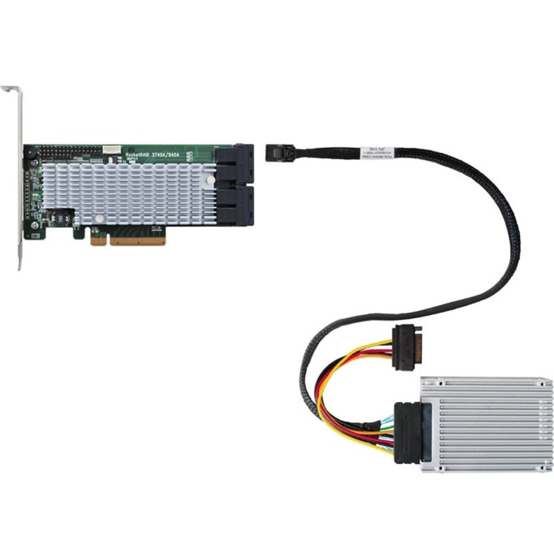 HighPoint SFF-8643 to U.2 SFF-8639 connector with 15-pin SATA Power Connector - Thumbnail 2