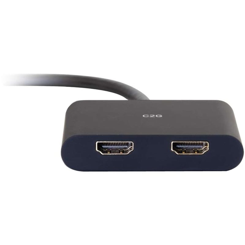C2G 4K DisplayPort to Dual HDMI MST Hub - DisplayPort 1.2 to HDMI Splitter - M/F - Thumbnail 2