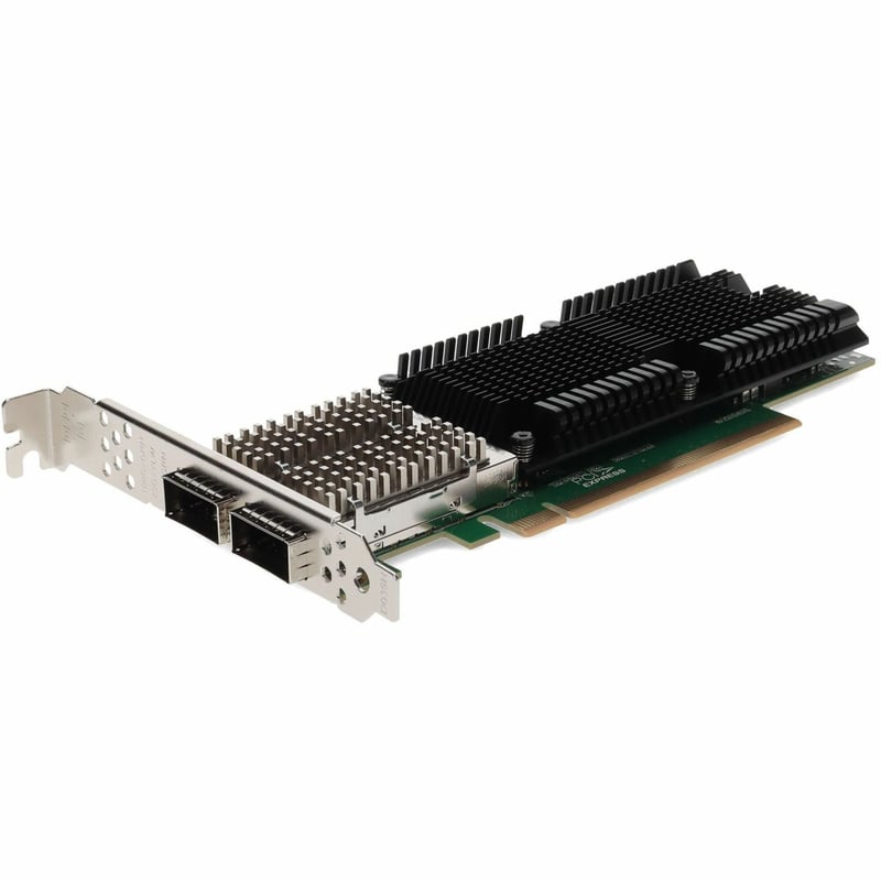 AddOn 100Gbs Dual Open QSFP28 Port PCIe 4.0 x16 Network Interface Card w/PXE boot - Thumbnail 1