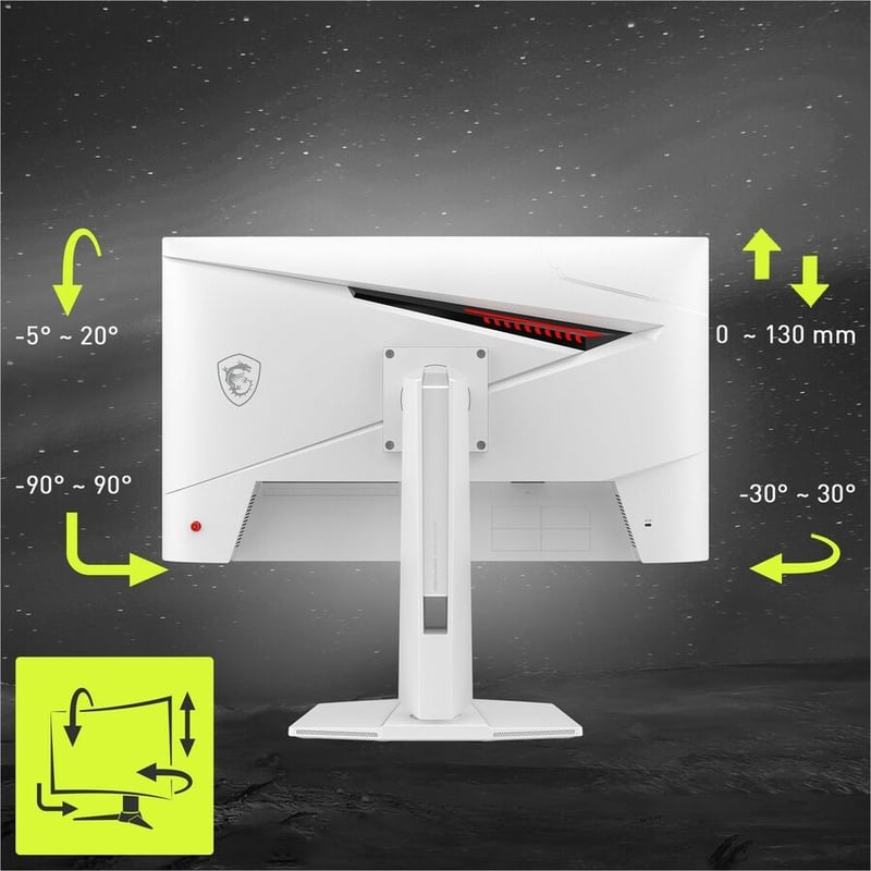 MAG 274QRFW X32 GAMING MONITOR 27IN RAPID IPS 2560X1440QHD 320HZ - Thumbnail 5