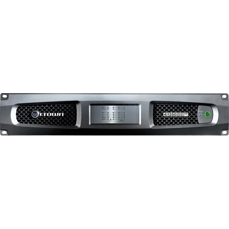Crown DriveCore Install 4|1250 Amplifier - 10 kW RMS - 4 Channel - Black - Thumbnail 1