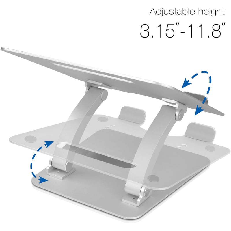 SIIG Adjustable Aluminum Laptop Stand for Macbook and PC - Thumbnail 2