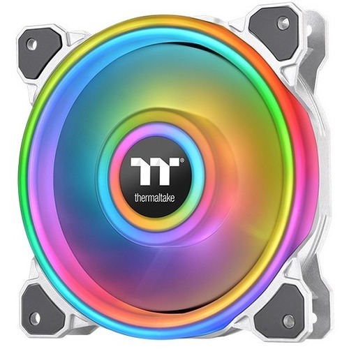 Thermaltake Riing Quad 14 RGB Radiator Fan TT Premium Edition Single Fan Pack - White - 1 Pack - Thumbnail 1