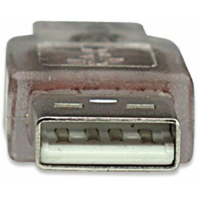 Manhattan Hi-Speed USB 2.0 A Male to B Male Device Cable, 16', Translucent Silver - Thumbnail 5