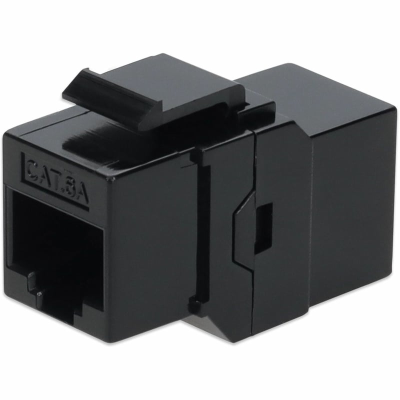 AddOn RJ-45 (Female) to RJ-45 (Female) Black Cat6A UTP Copper Connector - Thumbnail 1