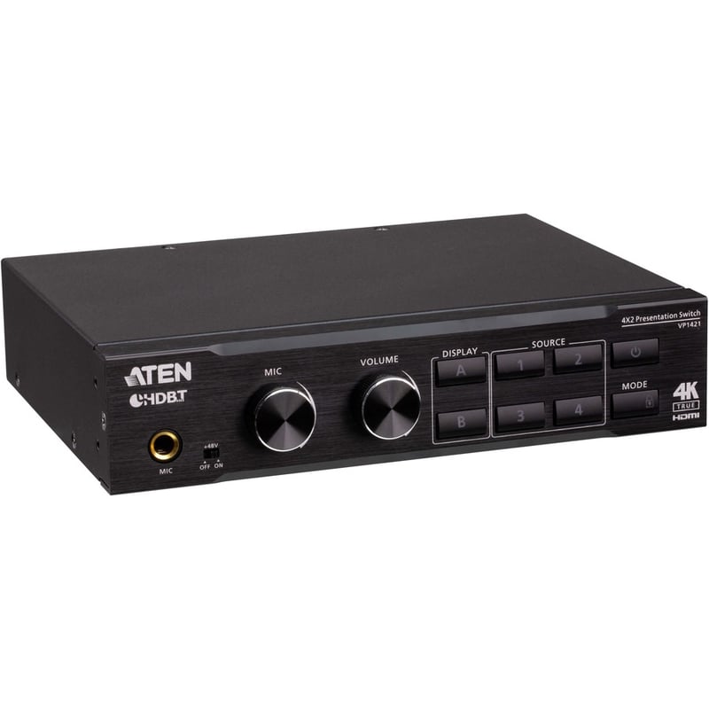 ATEN 4 x 2 True 4K Presentation Matrix Switch with Scaling, DSP, and HDBaseT-Lite - Thumbnail 4